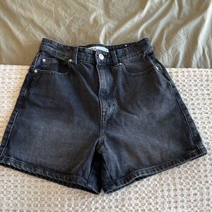 Zara Mom Fit High Waist Denim Shorts Size 4